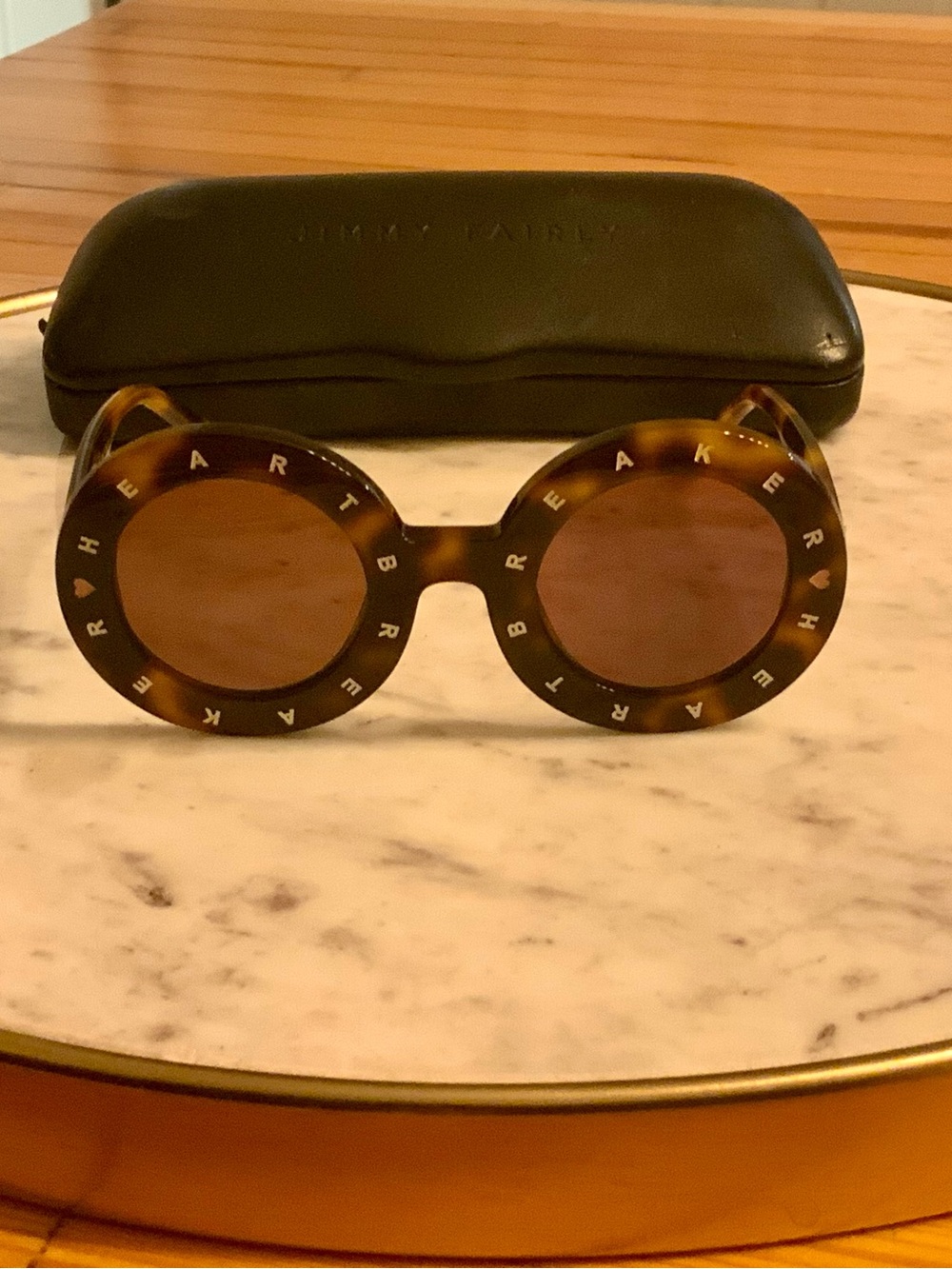 JIMMY FAIRLY Heartbreaker Coco Kids Round Tortoiseshell Sunglasses SOLD OUT $90